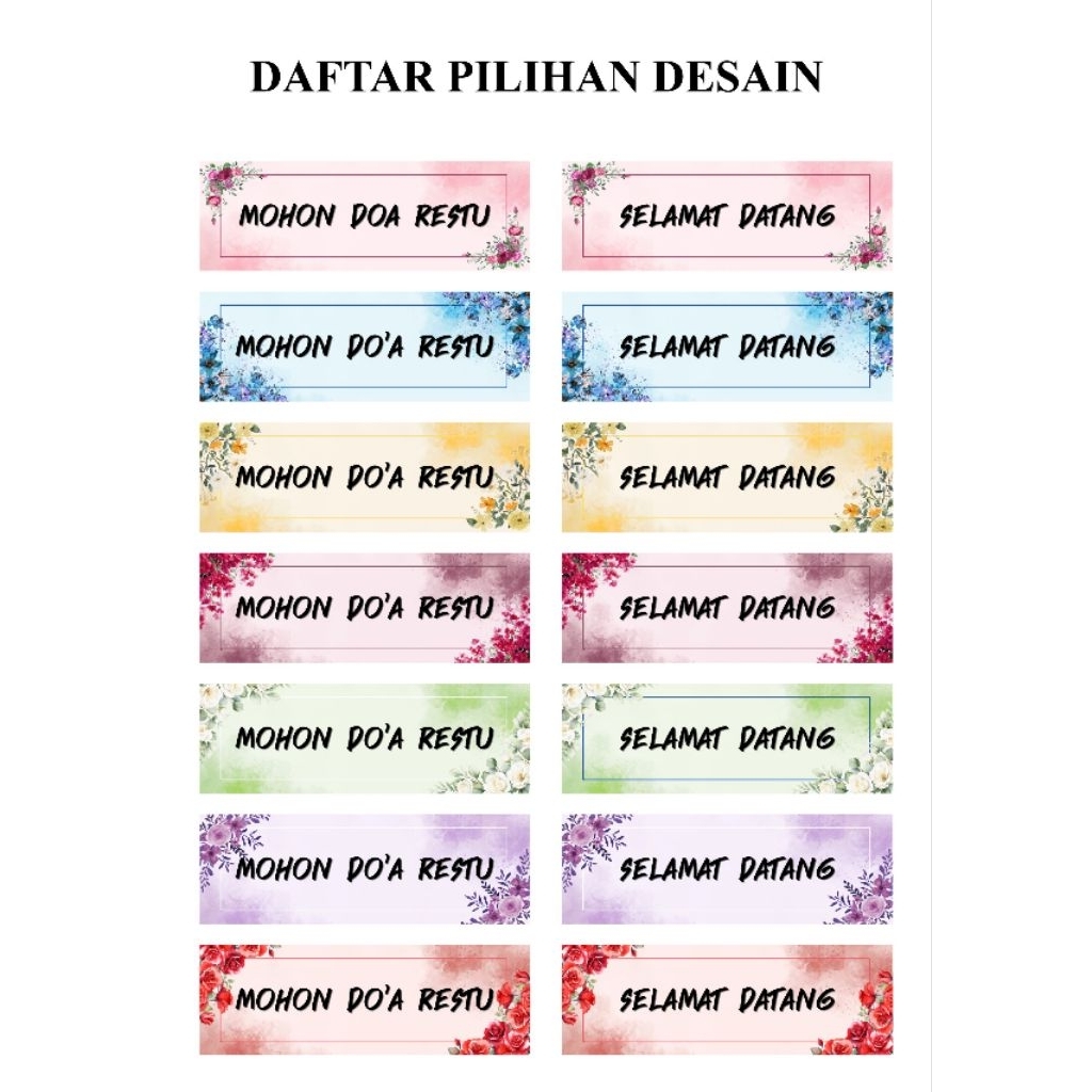 Banner Mohon Doa Restu & Selamat Datang