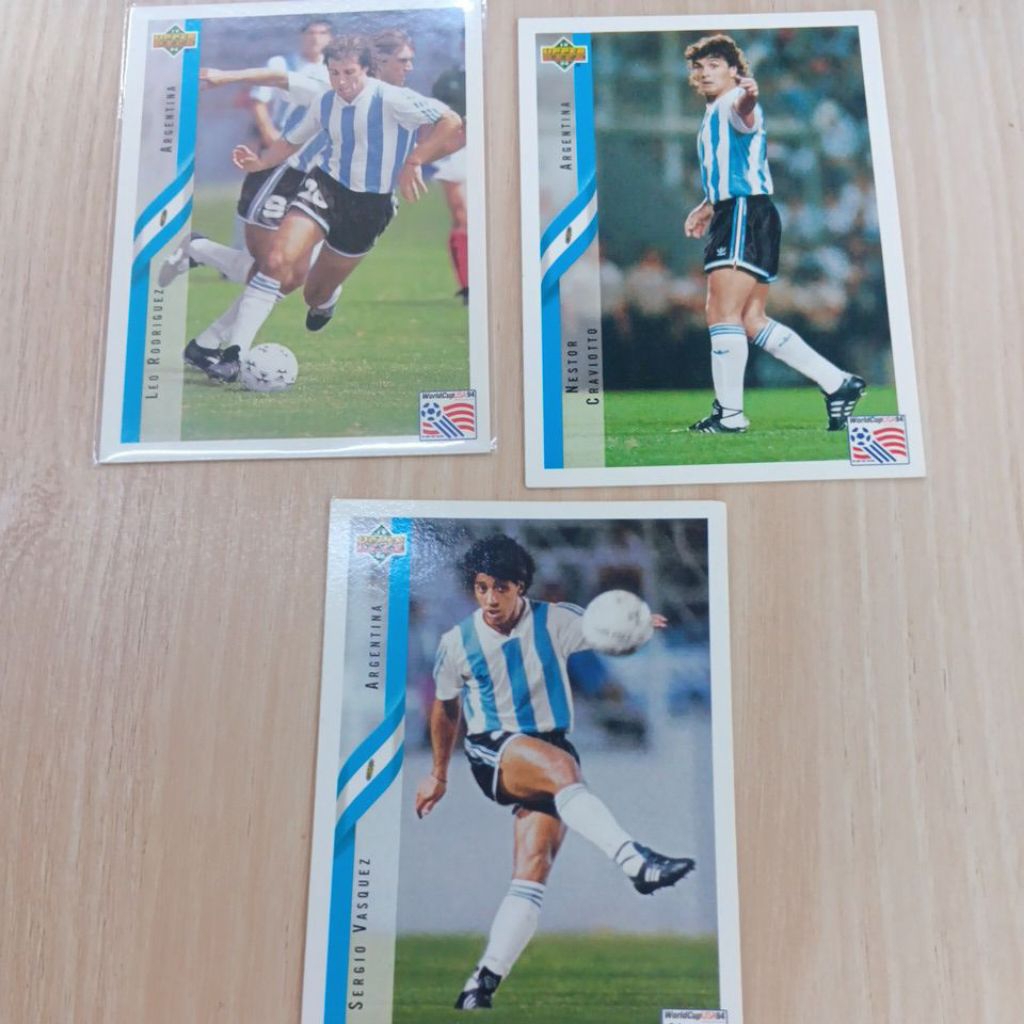kartu bola upper deck world cup 1994 Argentina