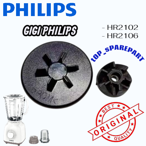 KONEKTOR+GIGI KARET ORIGINAL BLENDER PHILIPS HR2106 HR2102
