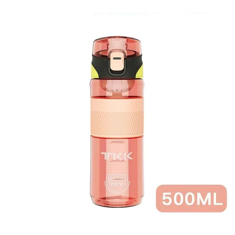 BOTOL MINUM TRITAN TKK-1005 TKK HAFEI WATER BOTTLE 500ML - CORAL PINK