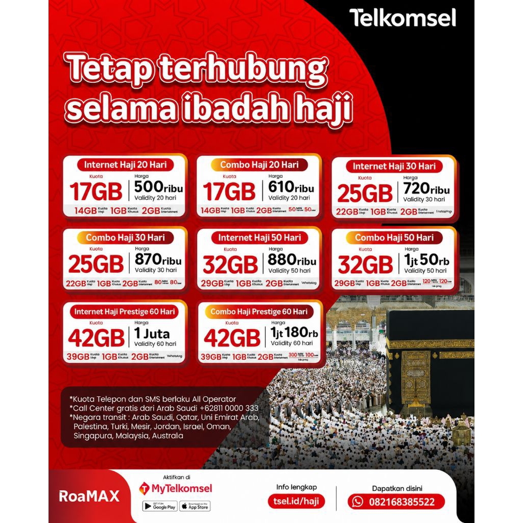 Paket Internet Roamax Haji
