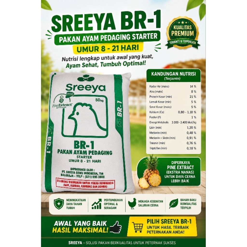Pur ayam doc Sreeya 1kg