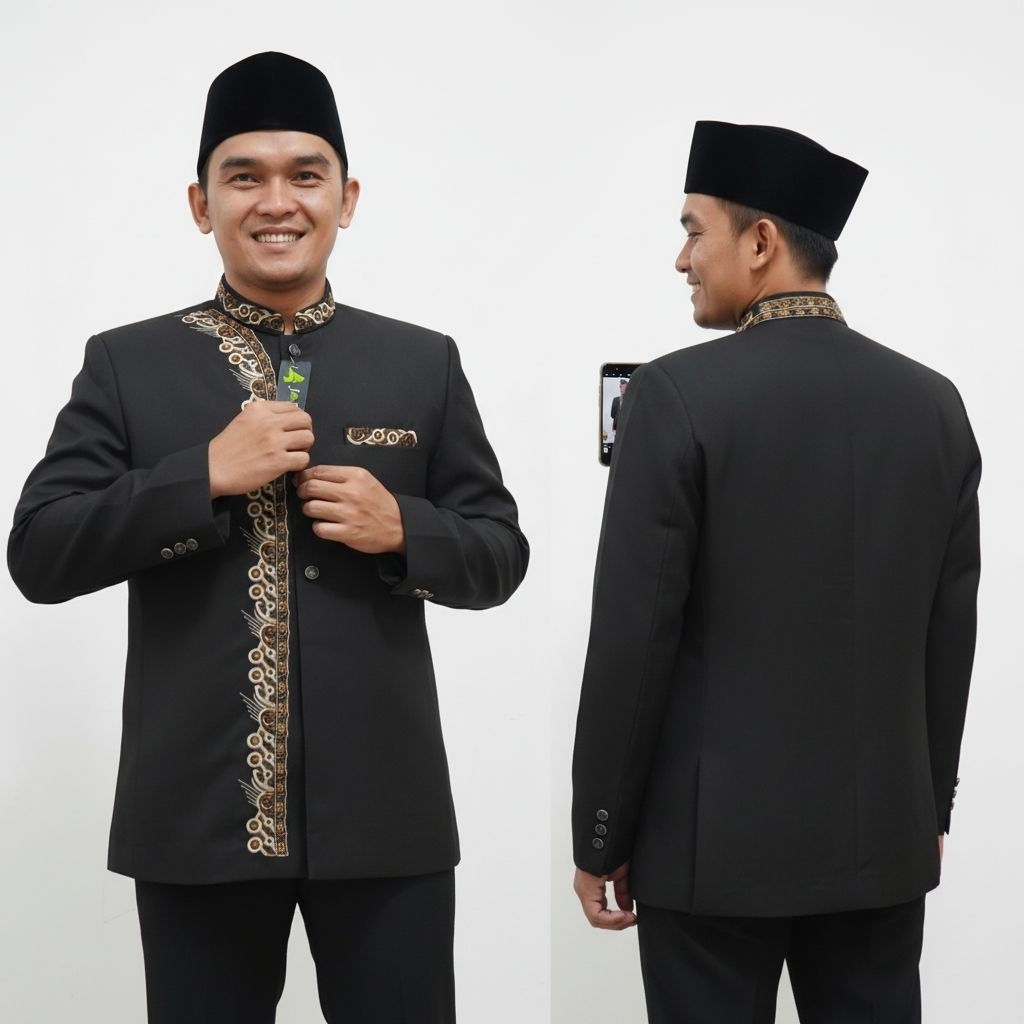 Jasko tasik Motif J22 by Jasco tasik Jasko bordir Jas koko Busana muslim pria Dewasa