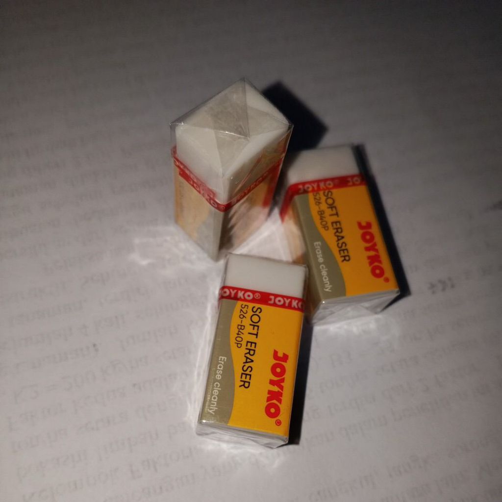Penghapus Pensil Joyko,  Penghapus Warna Putih
