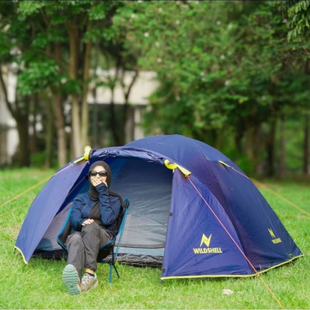 Tenda wildshell jayadipa 4p compass 3-4p Ultralight waterproof double layer camping tent tenda kemah