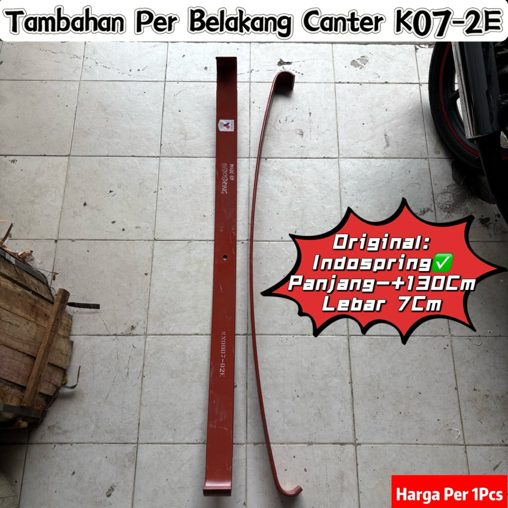 Per TAMBAHAN BELAKANG CANTER nomor 2 K07-2E Indospring / Per tambahan belakang semua coltdiesel / pe