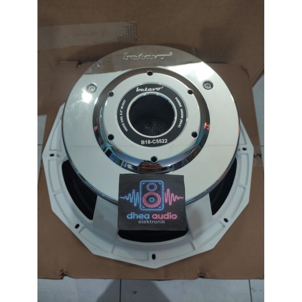 Speaker Component BETAVO B18-C5522 White series Original 18 inch Double magnet Subwoofer 4000 Watt m