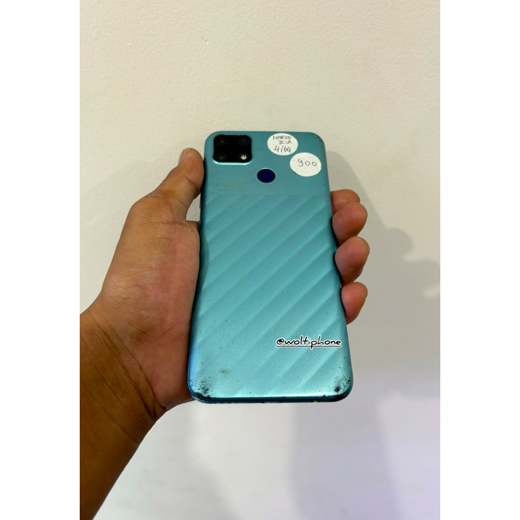 REALME NARZO 30A 4/64 4G LTE HADPHONE ANDROID SECOND MURAH