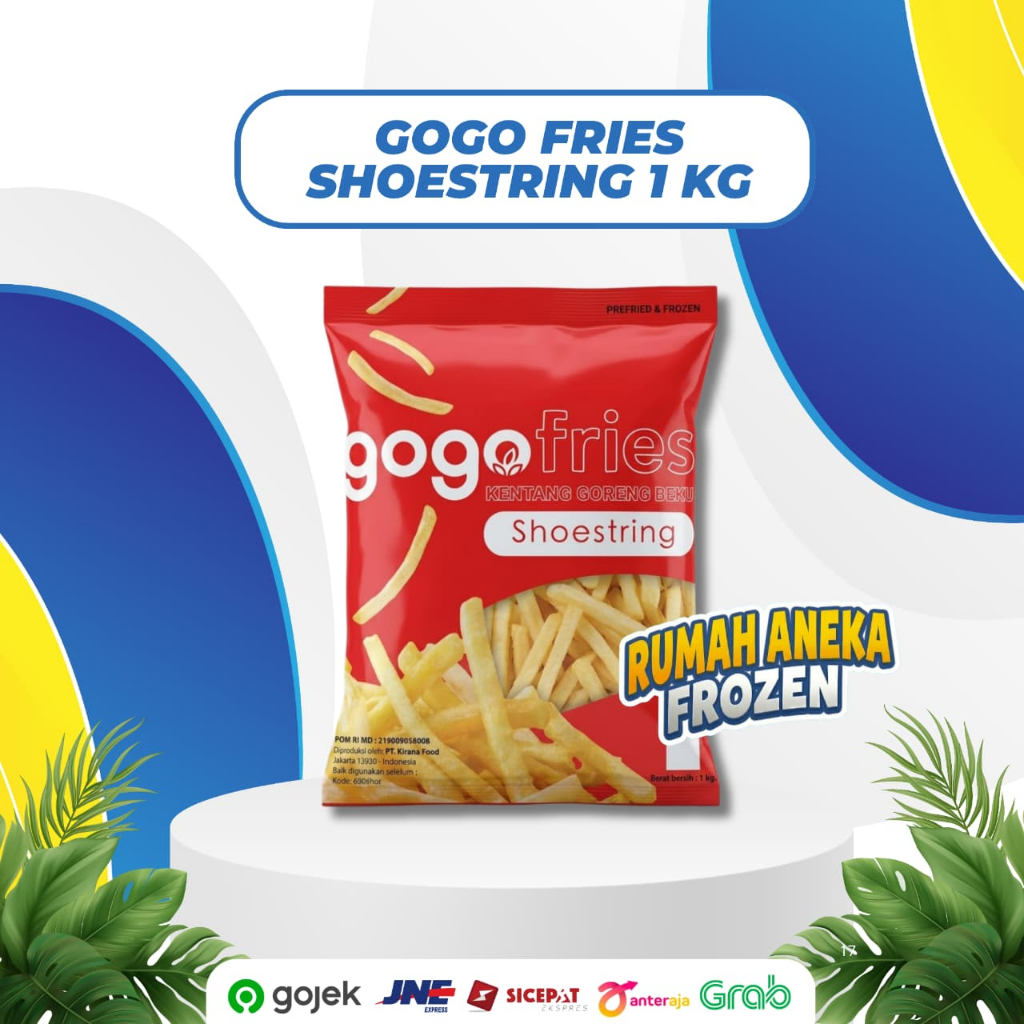 Gogo French fries 1kg/ kentang shoestring gogo