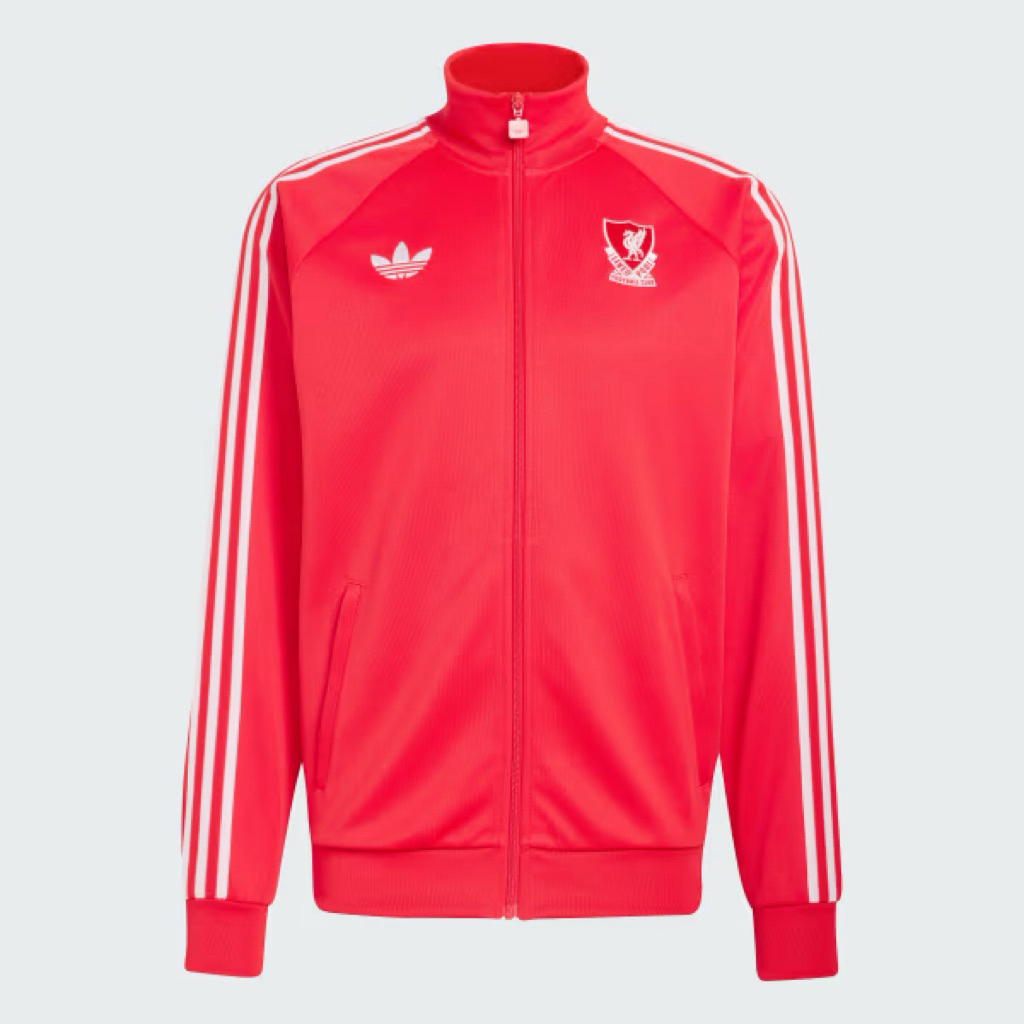 adidas Originals Tracktop Jacket Liverpool FC Pure Ruby BNWT Original Resmi JZ0144