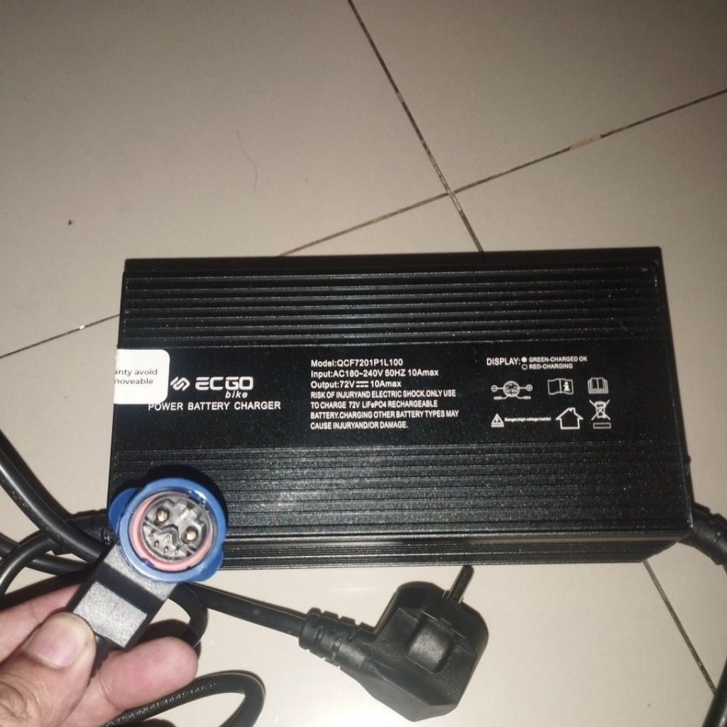 charger ecgo 3 72v 10a