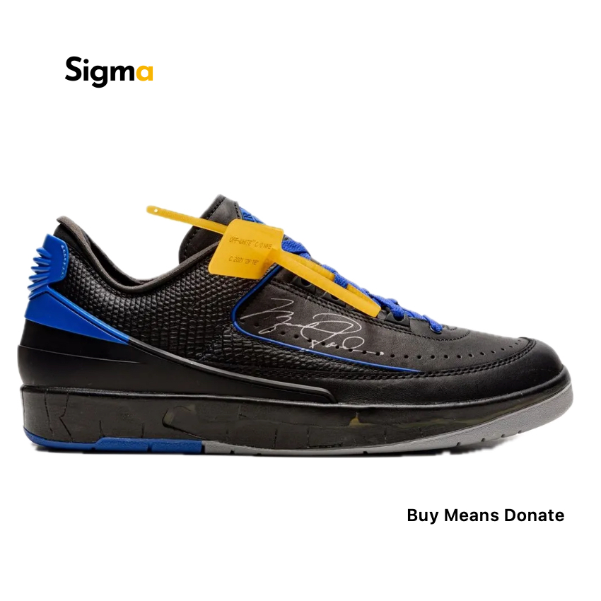 Sneakers Nike Air Jordan 2 Low OFF-WHITE Black Blue