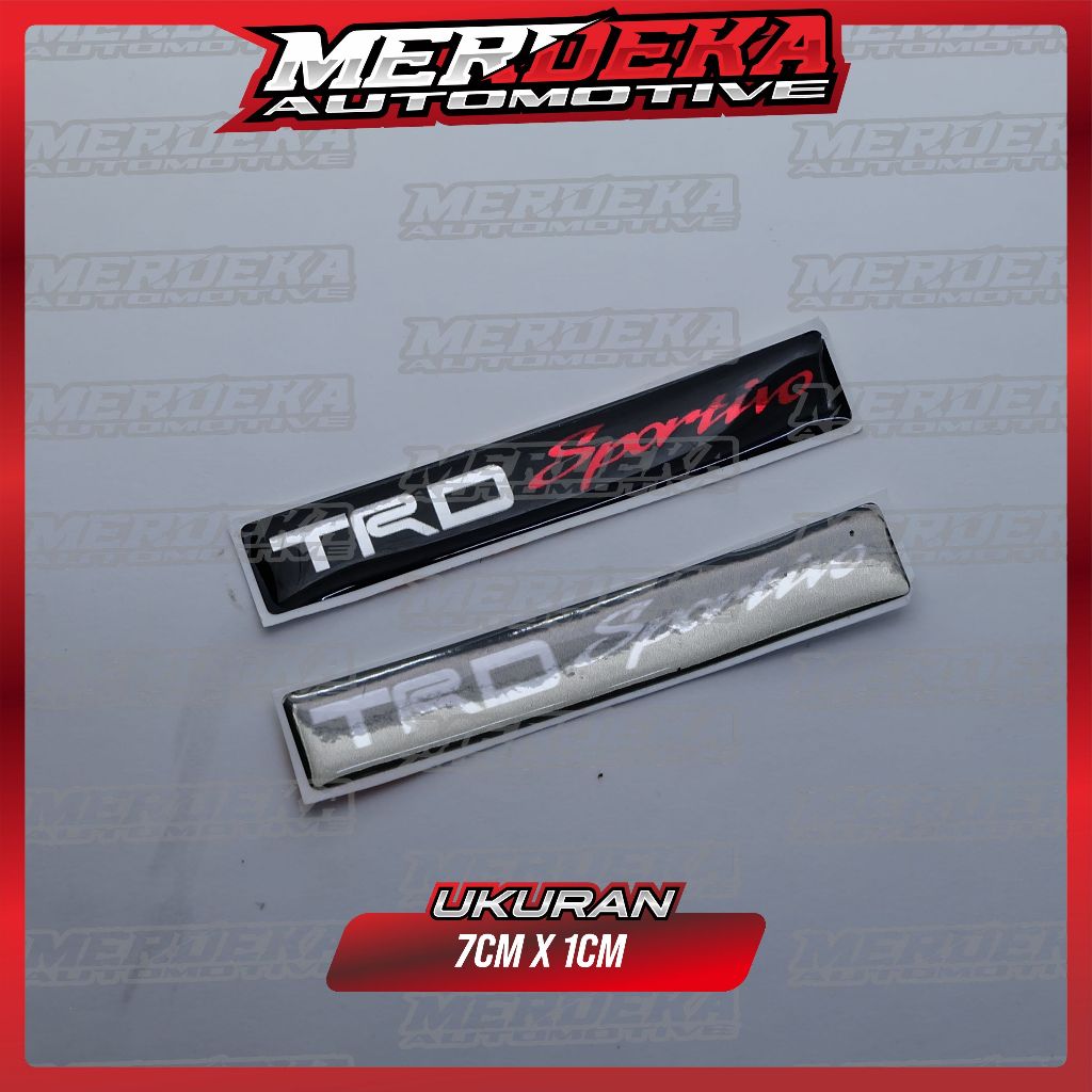emblem trd sportivo 7 cm | emblem spoiler TRD SPORTIVO | emblem TRD Sportivo kecil