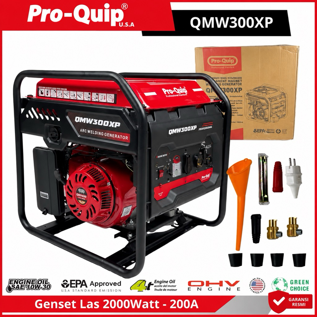 ProQuip QMW300XP QMW 300 Mesin Genset Las Welding Generator Mesin Las 200A Mesin Genset 2000Watt