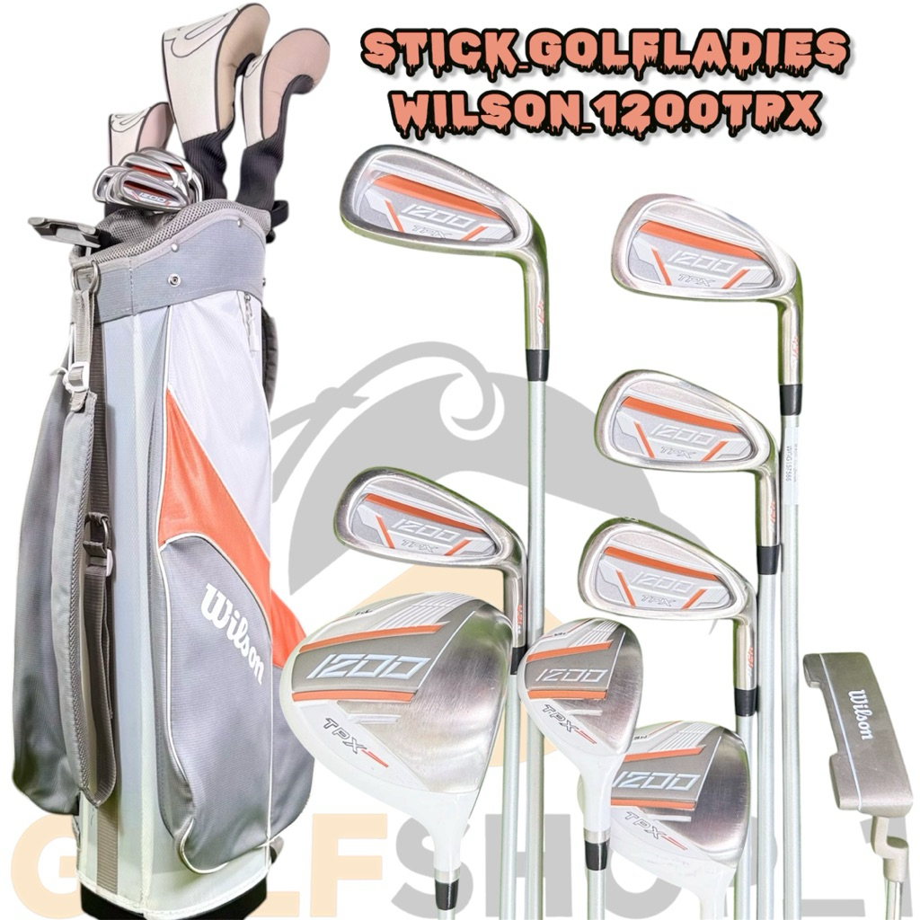 Stick Golf Ladies Wilson 1200TPX Shaft Graphite Flek Ladies Second Original Fullset Bag Golf