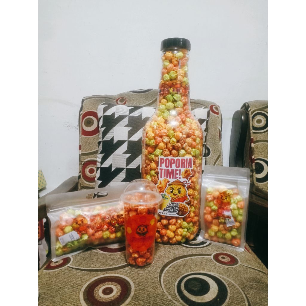 popcorn mix fruit cup