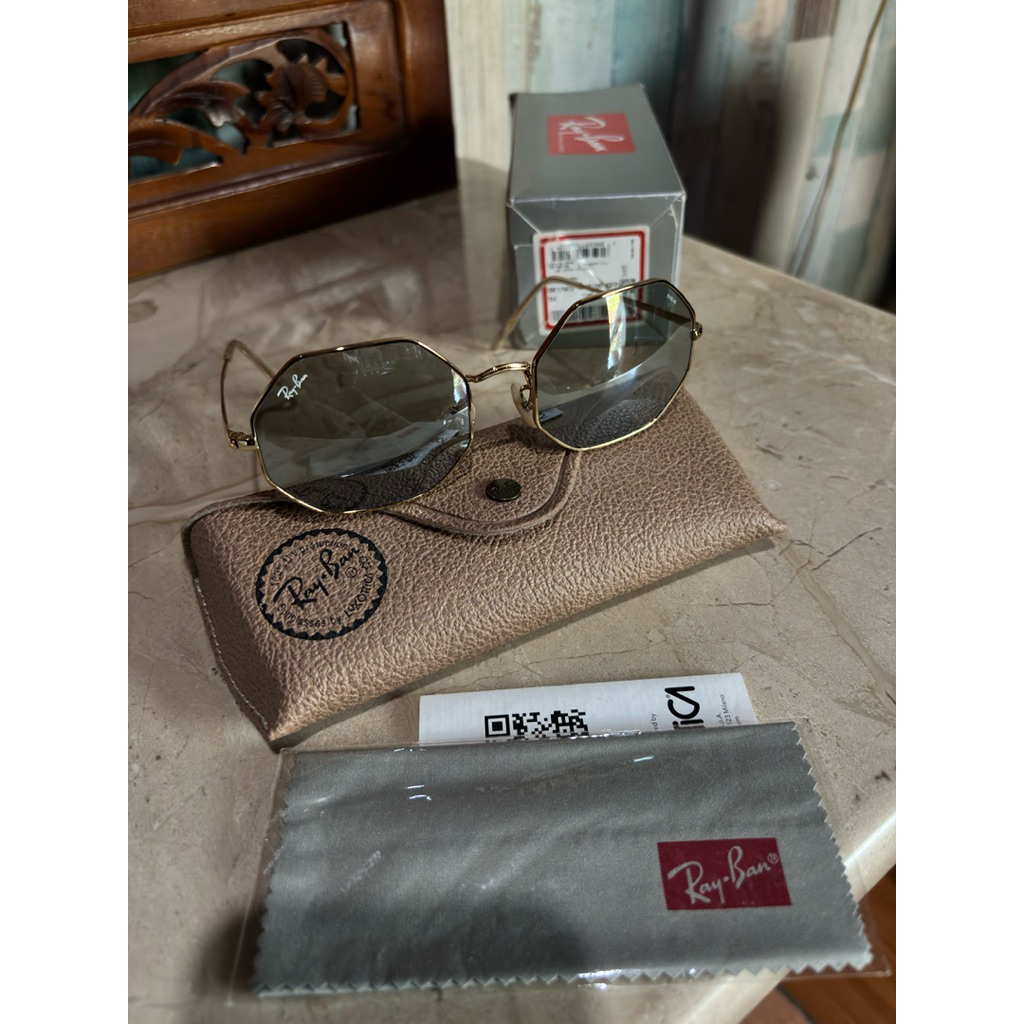 kacamata klasik ray-ban Rb 1972 octagon  001/w3 sz 54 untuk siang malam