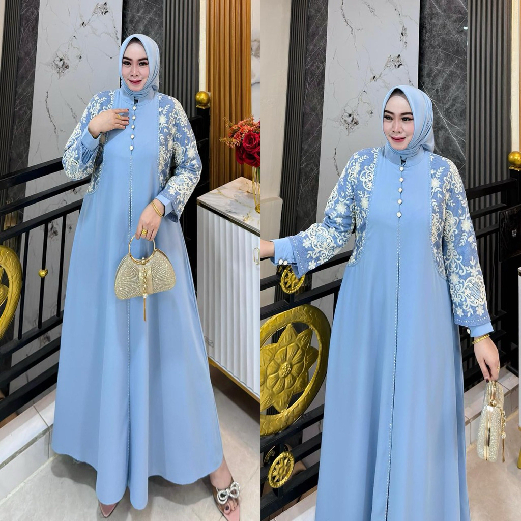 GAMIS KANCING TILE MIX MARBELLA BY MN COLLECTION