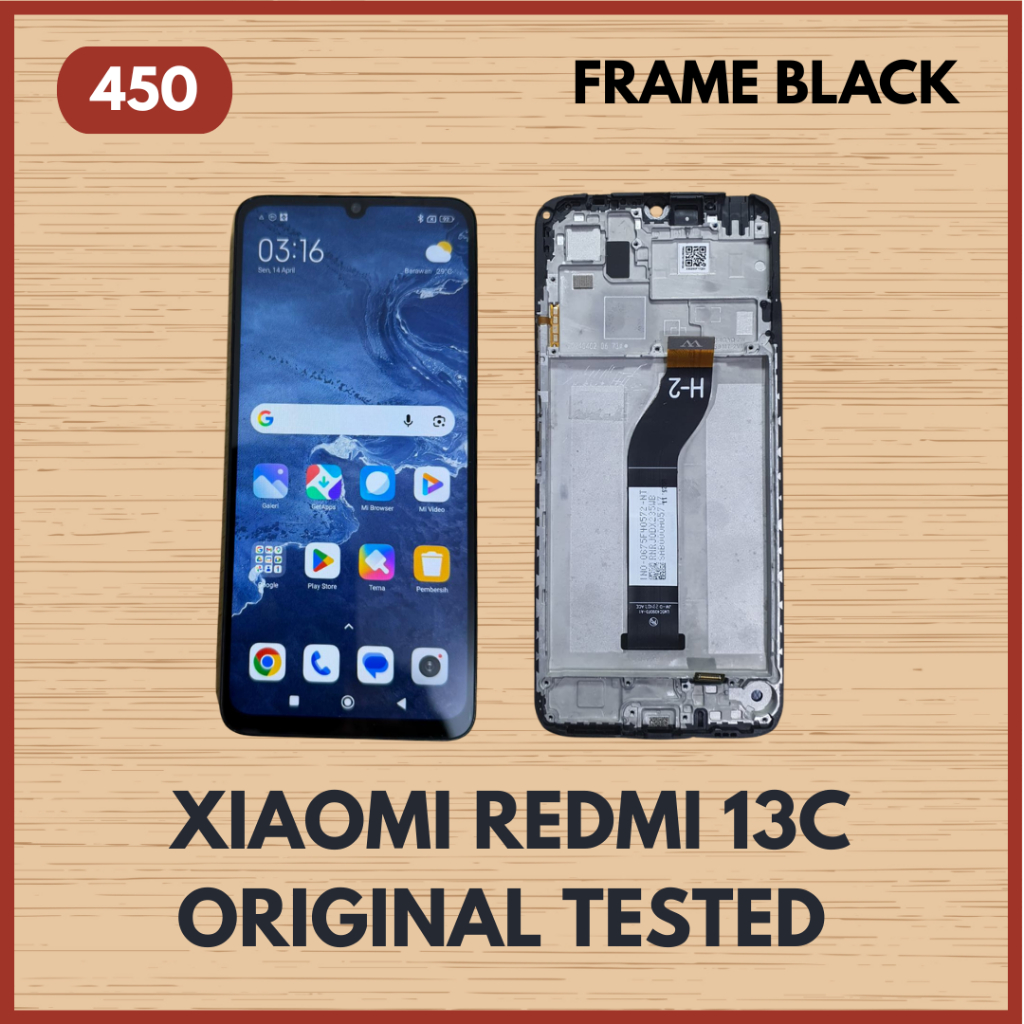 LCD FRAME XIAOMI REDMI 13C ORIGINAL COPOTAN