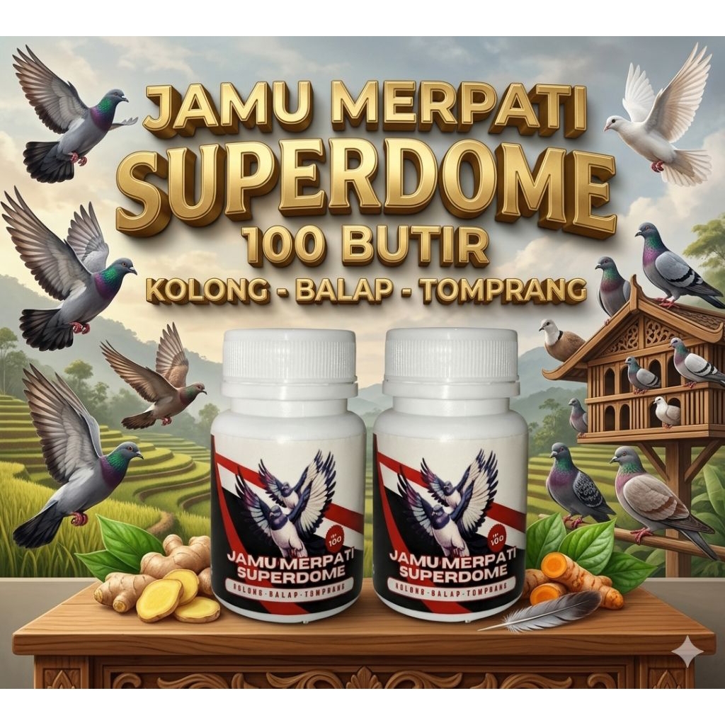 Jamu Merpati Superdom Herbal Alami Jamu Merpati Giring Keket 100 Butir