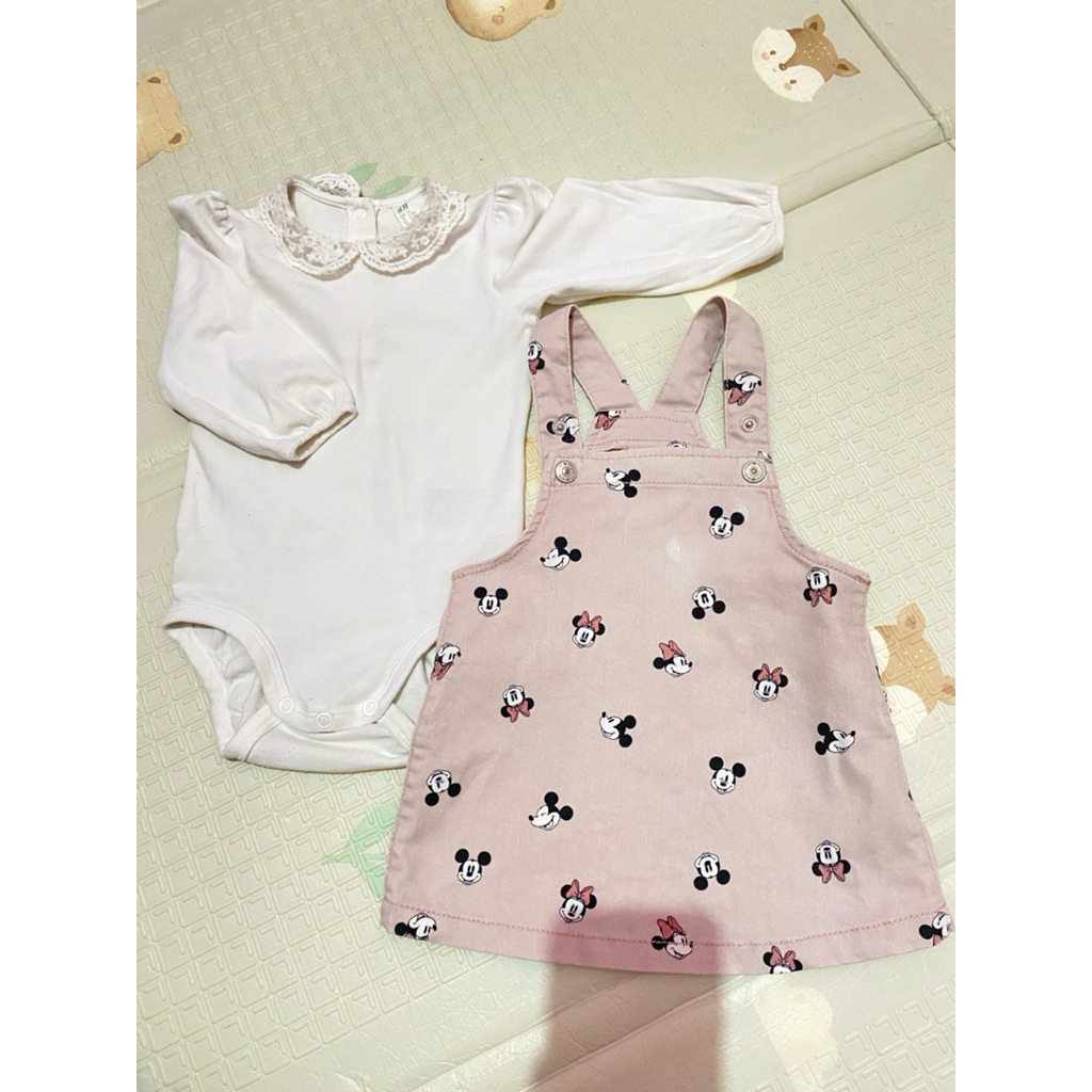 Preloved Overall Jumper H&M x Disney Anak Perempuan