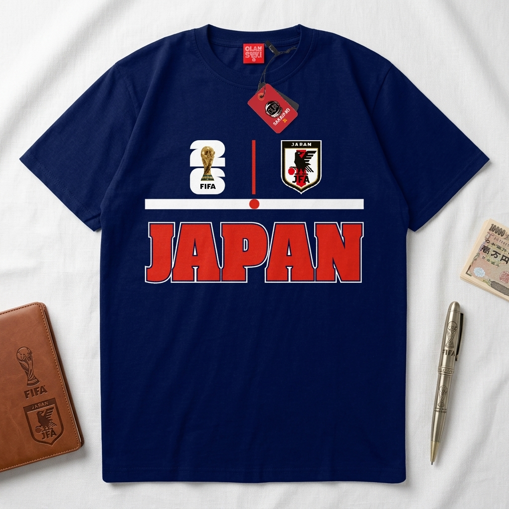 GILAN Kaos FIFA World Cup 2026 Japan Baju Timnas Jepang Piala Dunia 2026 JFA Katun Combed 24s