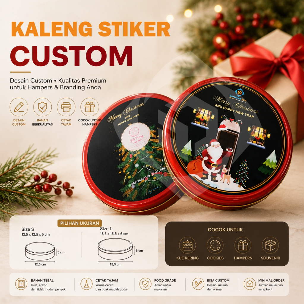 Custom Kaleng Kue Hampers