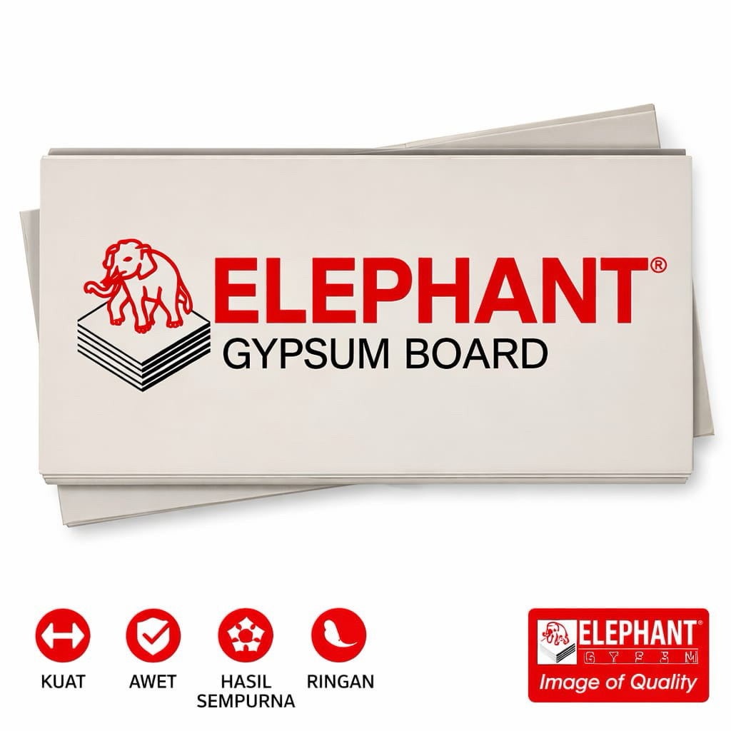 Gypsum Elephant 9 mm / Gypsum Elephant / Gypsum Board / Papan Gypsum / 9mm