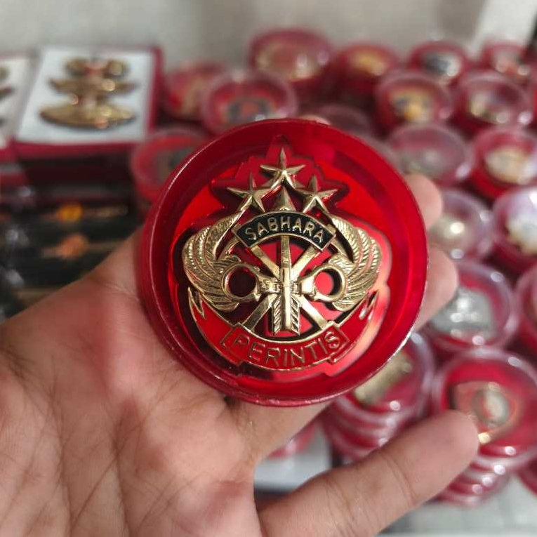 Bros Pin brivet pdh PERINTIS SABHARA Polri sepuh emas