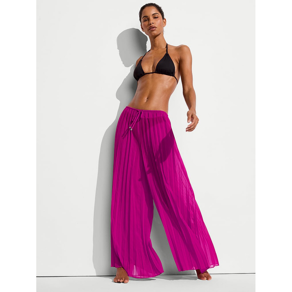 Beachwear Pleated Chiffon Pants