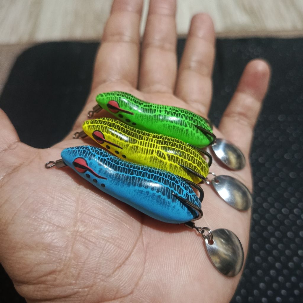 soft frog killer 5 cm body slim umpan casting