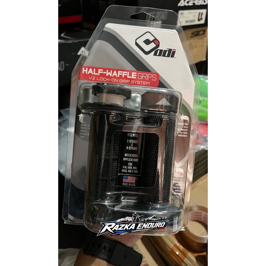 HANDGRIP ODI ENDURO LOCK ON Renthal Zeta KLX 140 CRF WR YZ KTM