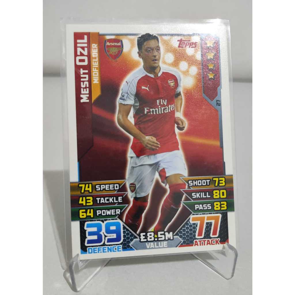 kartu mesut ozil arsenal - match attax