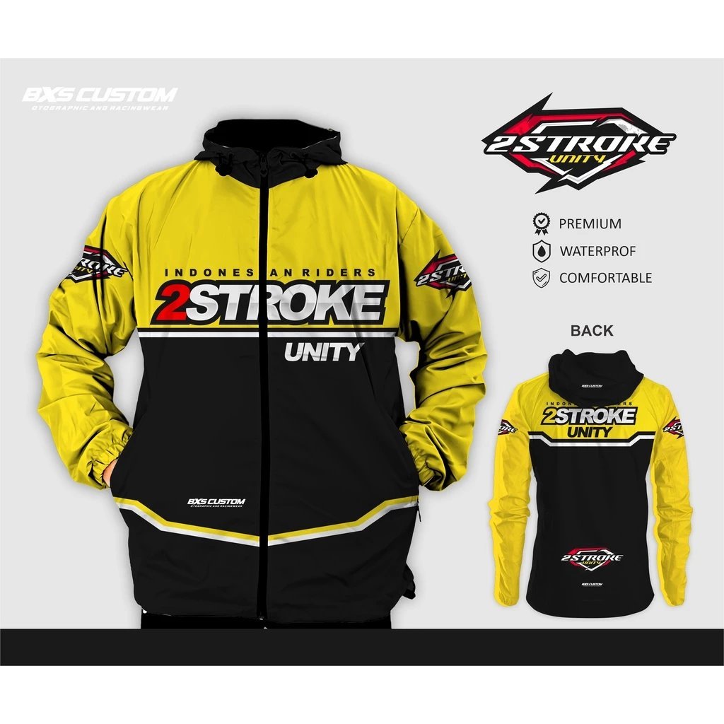 JACKET 2STROKE TOURING SUNMORI TWO STROKE UNITY PREMIUM BAHAN LOTTO