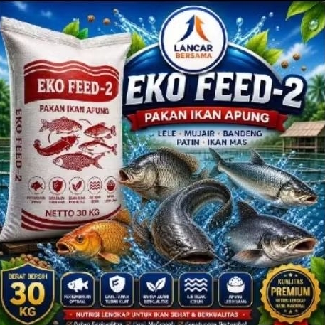 Pelet pakan ikan lele mas nila koi 1kg