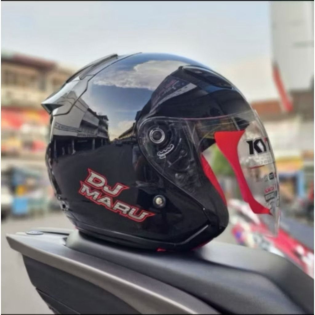 Kaca Helm KYT DJ Maru Original 100% Asli
