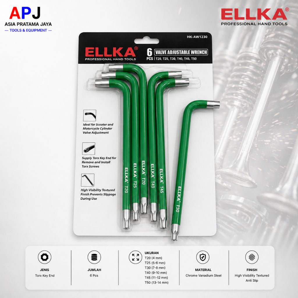 Kunci Setelan Stel Klep Panjang TEKIRO / YUKIDO Kunci Stel Klep Motor Valve Wrench L / Kunci L Setel