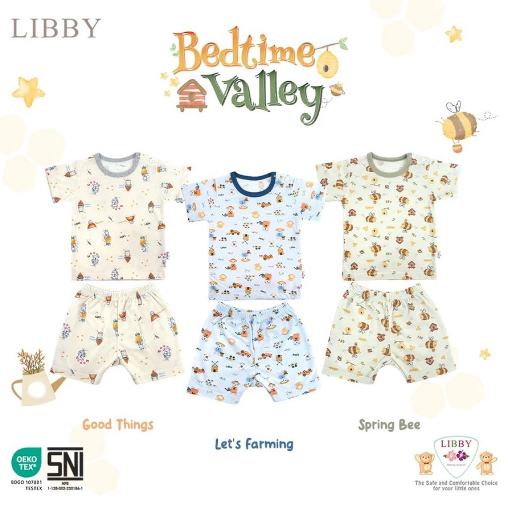 [B](TERMURAH) 3 SETELAN LIBBY SML / SETELAN PENDEK LIBBY / SETELAN LIBBY PRINT / SETELAN LIBBY MOTIF
