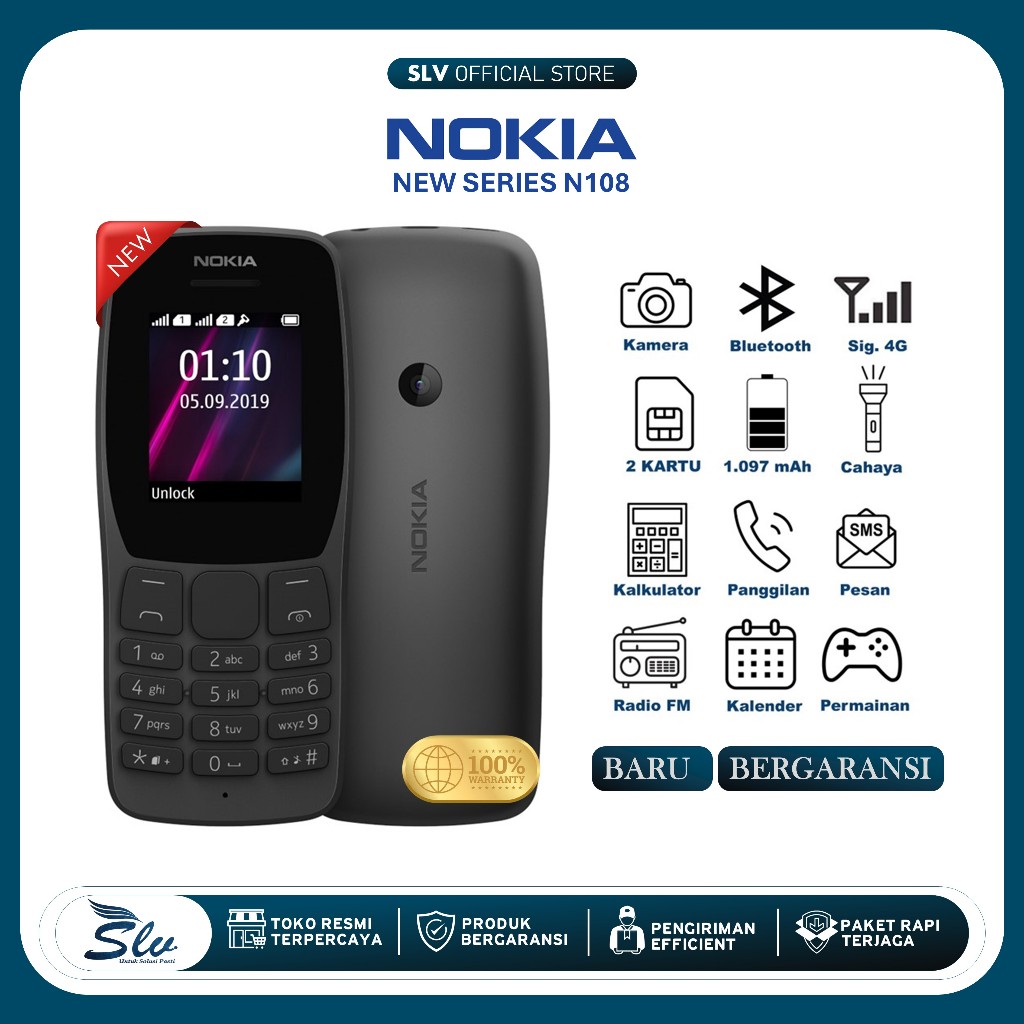 BARU/GRESS Hp Jadul Nokia 110 Murah Berkualitas Hp Feature Phone Hp Murah Berkualitas Hp Jadul Murah