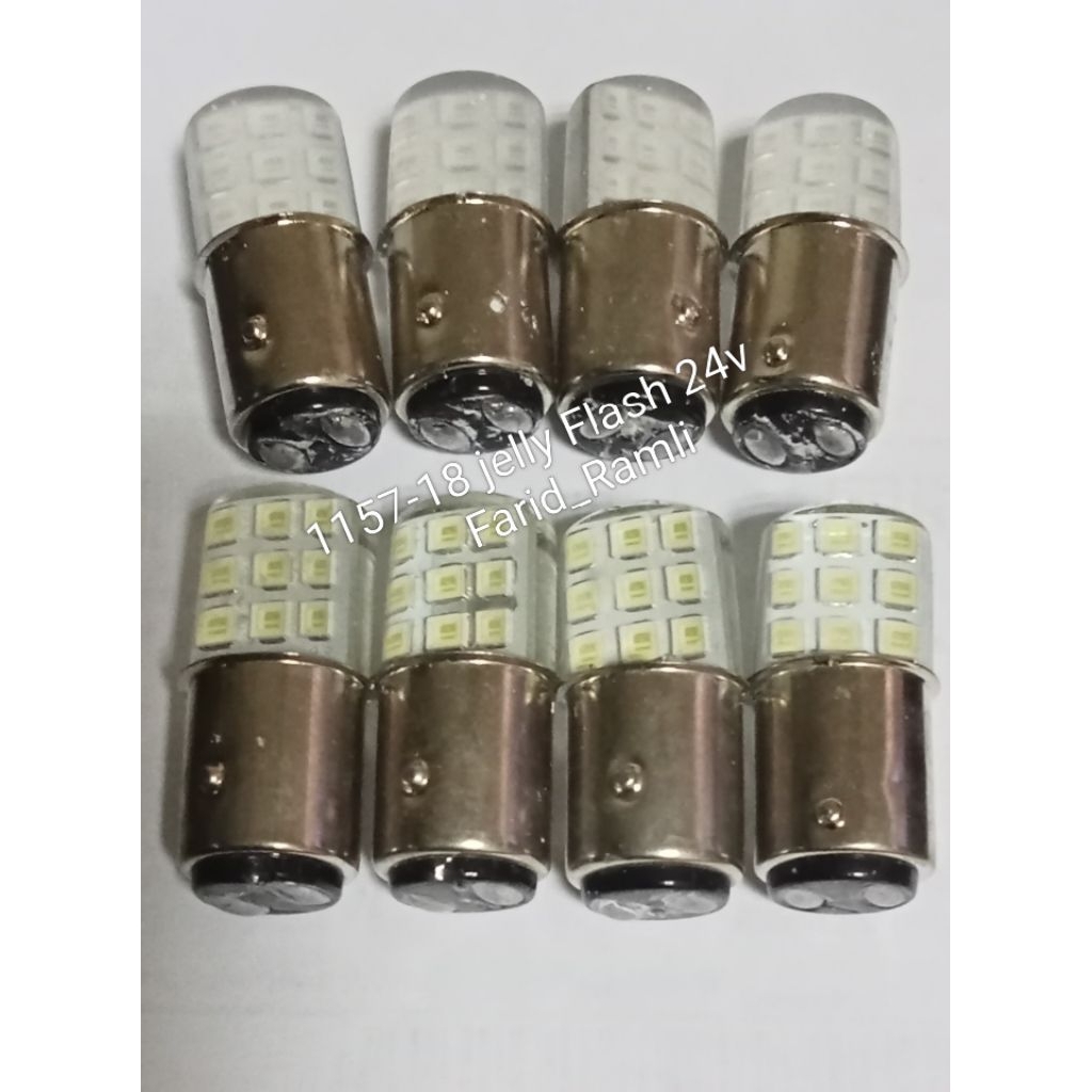 Lampu REM LED 1157-18 titik Jelly Flash 24v