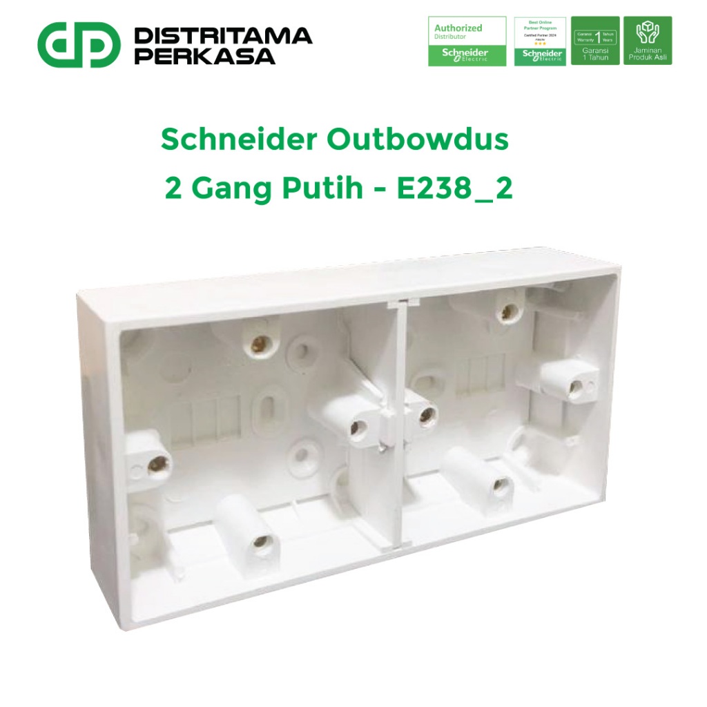 Schneider Outbowdus 2 Gang Saklar Stop Kontak - E238_2