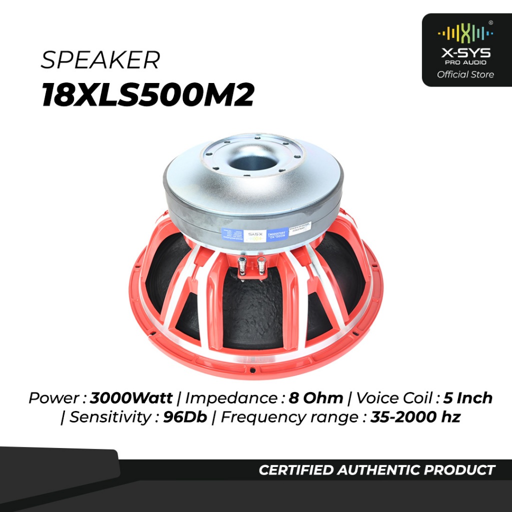 SPEAKER COMPONENT XSYS 18XLS500 M2 XSYS COIL 5 Inch (DOUBLE MAGNET)