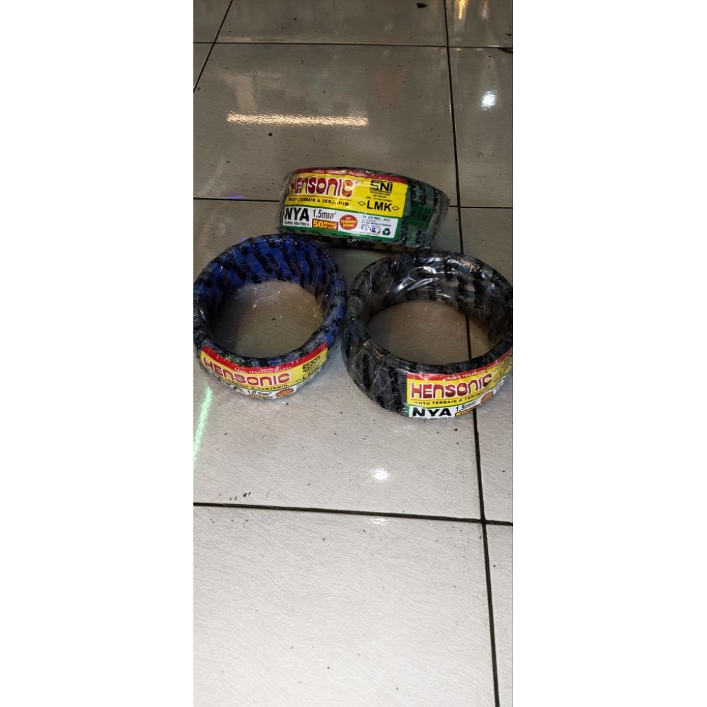 Kabel NYA 1×1,5 Hensonic SNI LMK Tembaga Asli