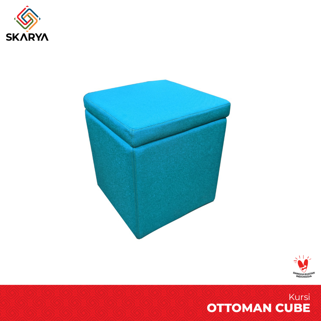 Kursi Sofa Bulat Pouf Puff Storage Bench Series Ottoman Cube (Baru)
