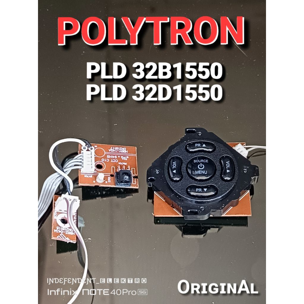 SENSOR TV POLYTRON PLD32D1550 PLD32B155P   sensor Tv Polytron pld32d1550 pld32b1550   tombol tv Poly