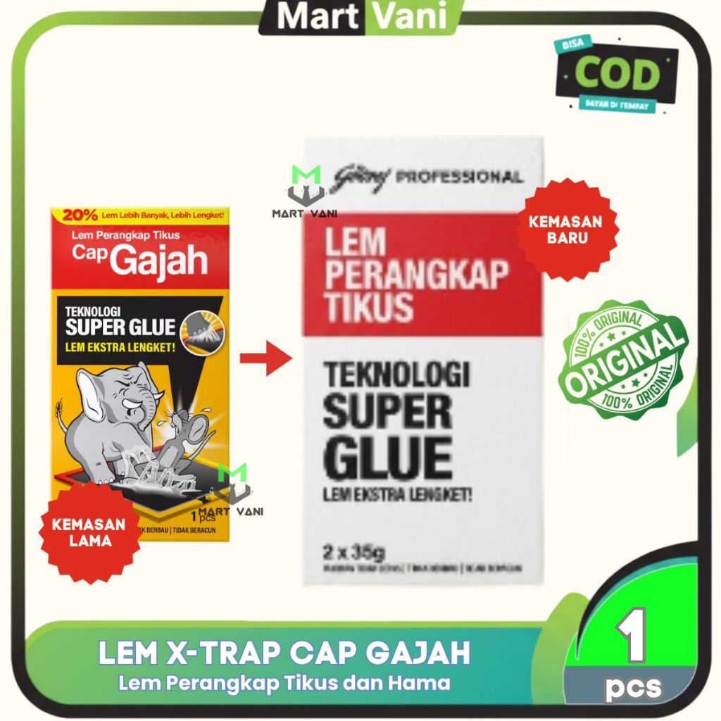 LEM TIKUS Cap GAJAH X-TRAP
