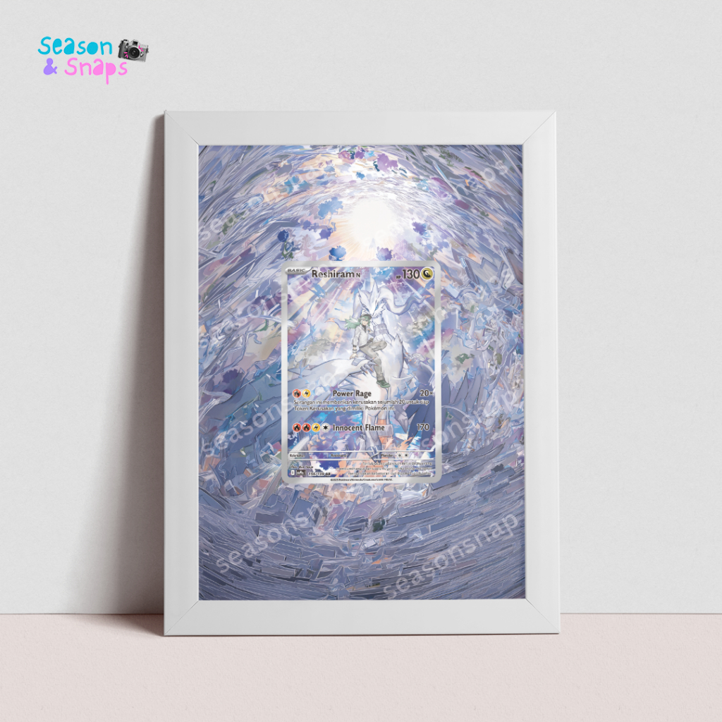 SEASONSNAPS Pokemon TCG Extended Art Frame - N's Reshiram (Battle Partners)