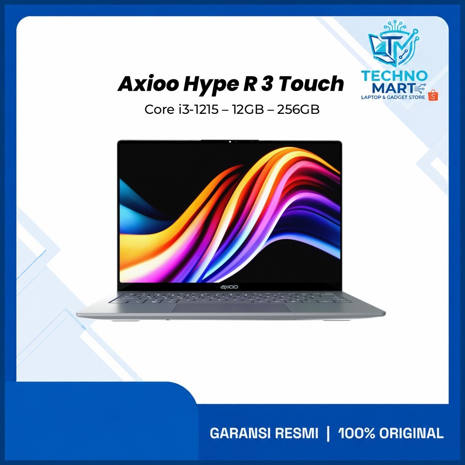 Axioo Hype R 3 Touch Core i3-1215 12GB 256GB W11 14.0FHD IPS