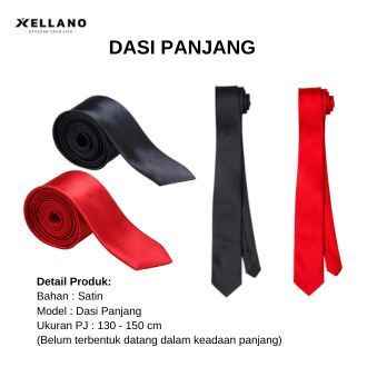 Dasi Pria Panjang Formal Bahan Satin Panjang Kerja Kantor