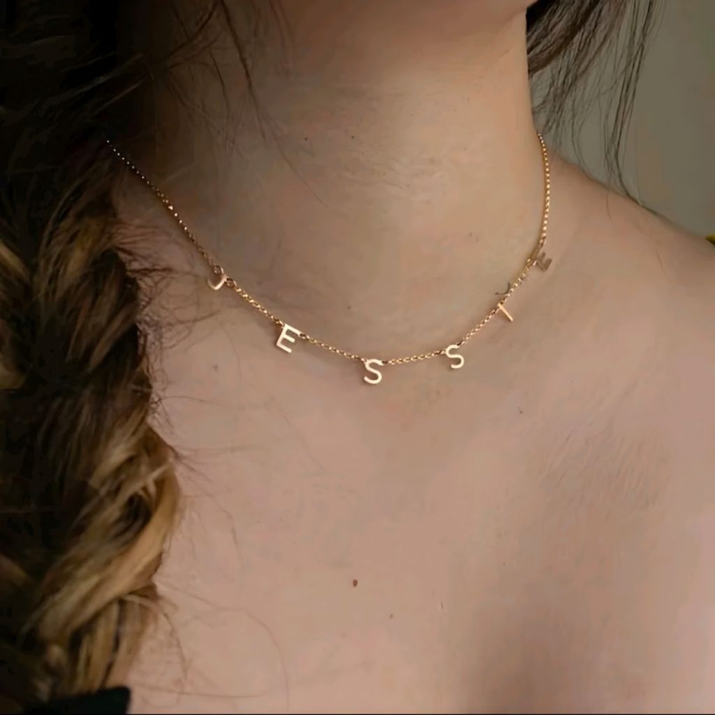 kalung Rumbai cantik dan elegan kalung nama anak rumbai kalung murah